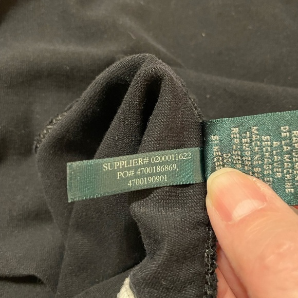 Lauren Ralph Lauren Activewear Full Zip Black Sweatshirt Jacket Long Sleeves L - Picture 5 of 10